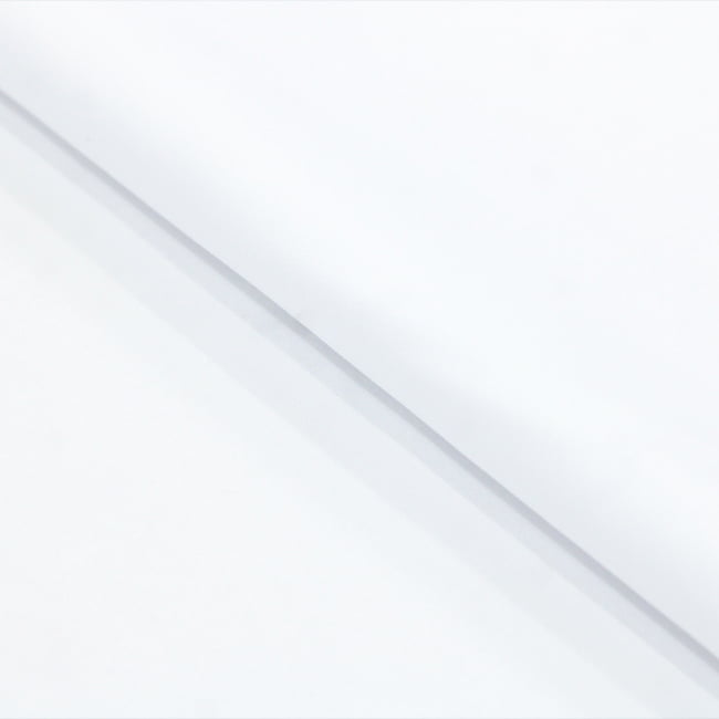 Tecido Camisaria Tricoline Fio 80 - New Luxor 01 Branco Acetinado - 100% Algodão Egípcio  - Milfios Tecidos