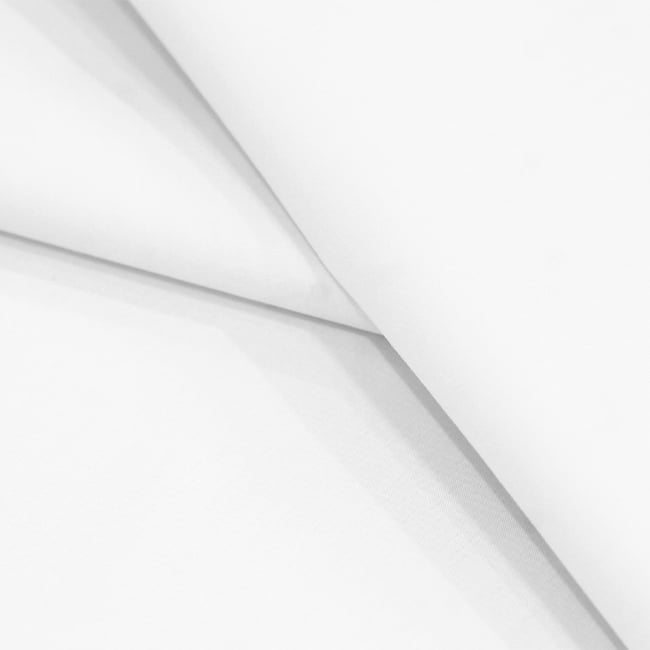 Tecido Camisaria Tricoline Fio 60 - Cairo 01 - Branco Óptico - 100% Algodão - Milfios Tecidos