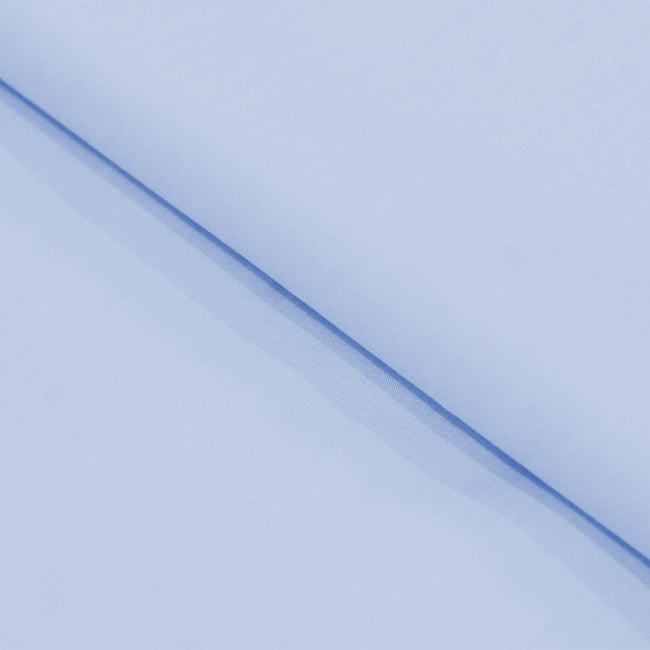 Tecido Camisaria Tricoline Fio 60 - Cairo 09 - Azul Claro - 100% Algodão   - Milfios Tecidos