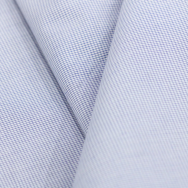 Tecido Tricoline Camisaria Fio 60 - Ravel 07 - Xadrez P - Azul Royal - 100% Algodão - Milfios Tecidos