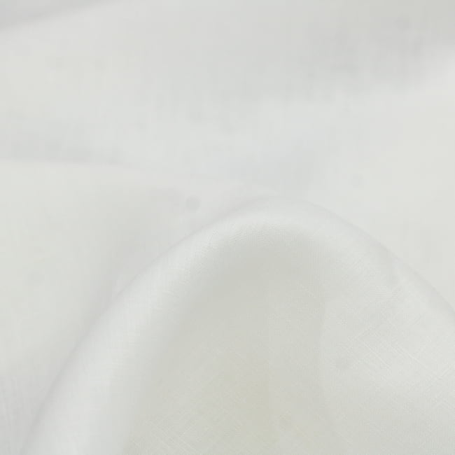Tecido Cambraia de Linho Puro 05 - Off White  - 100% Linho 150g - Milfios Tecidos