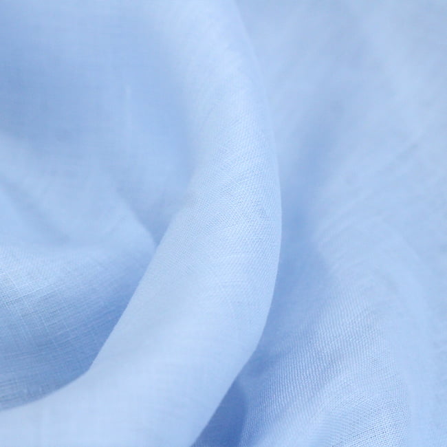 Tecido Cambraia de Linho Puro 31 - Clear Blue  - 100% Linho - Milfios Tecidos