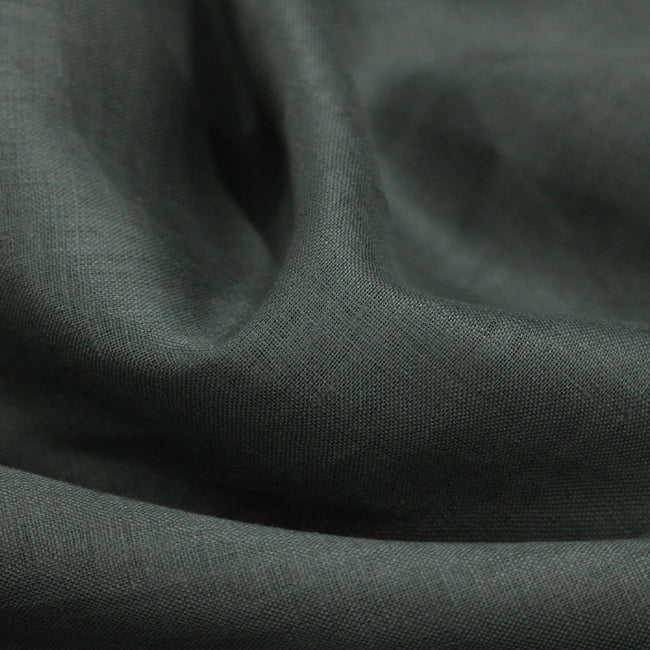 Tecido Cambraia de Linho Puro 32 - Army Green - 100% Linho - Milfios Tecidos