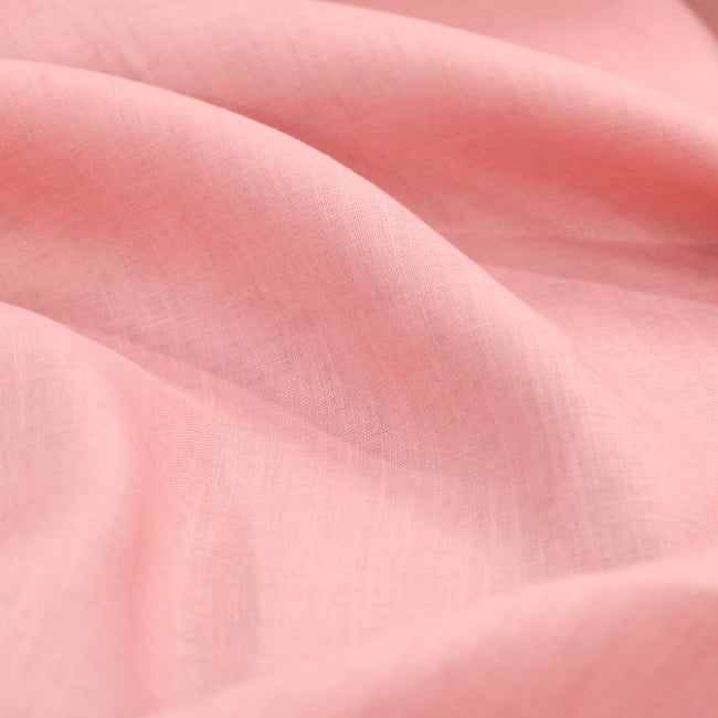 Tecido Cambraia de Linho Puro 29 - Rosa Retrô - 100% Linho - Milfios Tecidos