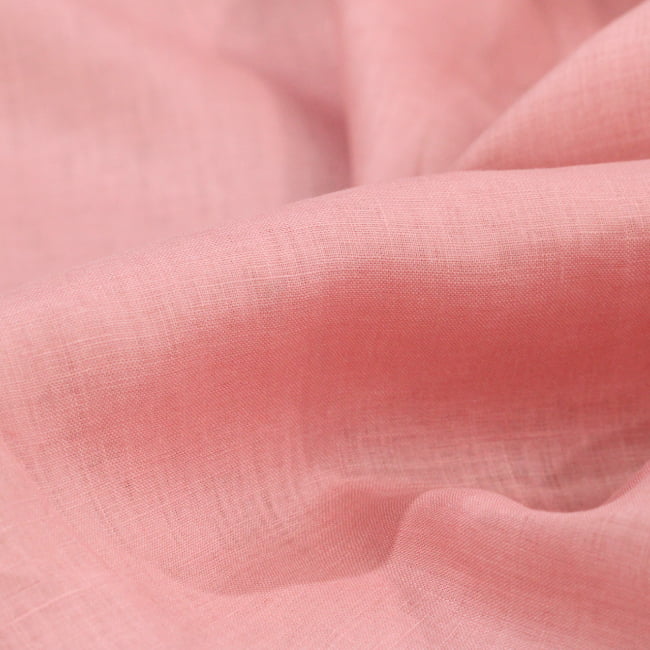 Tecido Cambraia de Linho Puro 29 - Rosa Retrô - 100% Linho - Milfios Tecidos