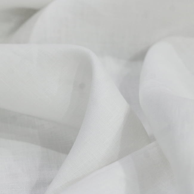 Tecido Linho Puro 24 - Off White - 100% Linho  - Milfios Tecidos