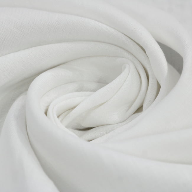 Tecido Linho Puro 24 - Off White - 100% Linho  - Milfios Tecidos