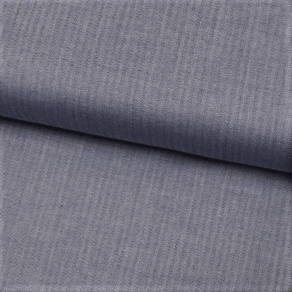 Tecido Camisaria Tricoline Fio 50 - Bolonha 07 - Jeans Escuro - 100% Algodão - Milfios Tecidos