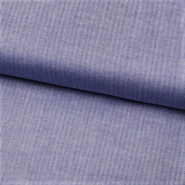 Tecido Camisaria Tricoline Fio 50 - Bolonha 09 - Azul Jeans - 100% Algodão - Milfios Tecidos
