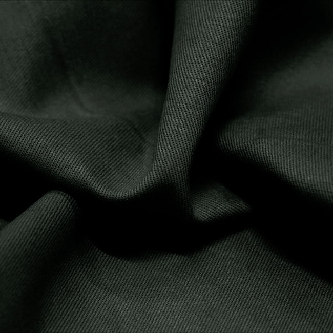Tecido Sarjado Cotton Satin Liso - Chumbo - 98% Algodão 2% Elastano - Milfios Tecidos