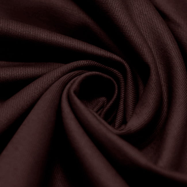 Tecido Sarjado Cotton Satin Liso - Rubro - 98% Algodão 2% Elastano - Milfios Tecidos