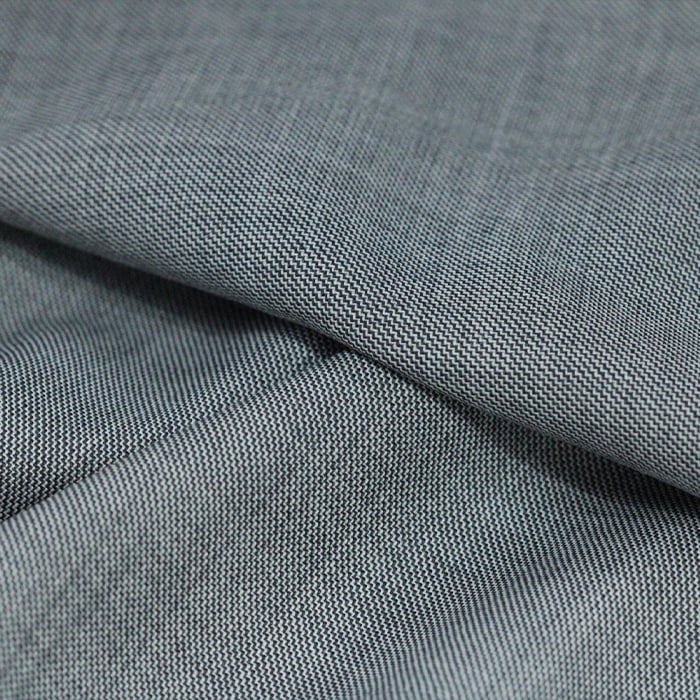 Tecido Alfaiataria Lã fria Classic Paramount 14 Cinza - Twill Leve - Milfios Tecidos