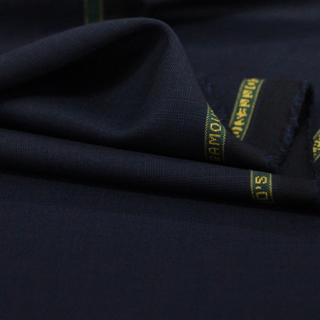 Tecido Alfaiataria Lã fria super 120 Paramount 20 Quadriculado Azul Noite - Twill Premium - Milfios Tecidos