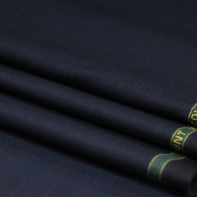 Tecido Alfaiataria Lã fria super 120 Paramount 20 Quadriculado Azul Noite - Twill Premium - Milfios Tecidos