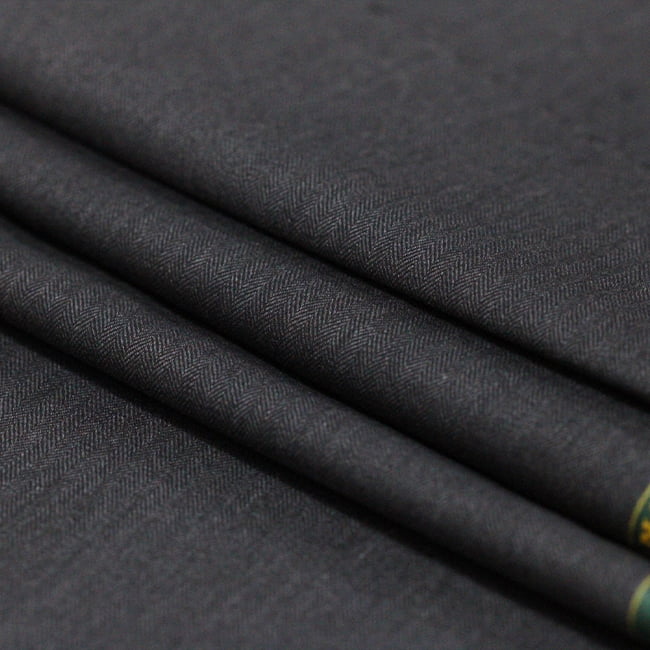 Tecido Alfaiataria Lã fria super 120 Paramount 21 Cinza Escuro - Twill Premium - Milfios Tecidos