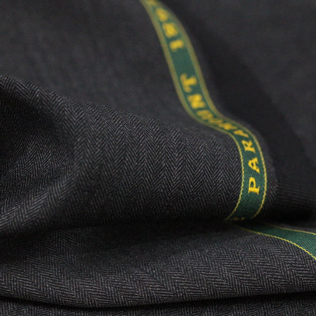Tecido Alfaiataria Lã fria super 120 Paramount 21 Cinza Escuro - Twill Premium - Milfios Tecidos