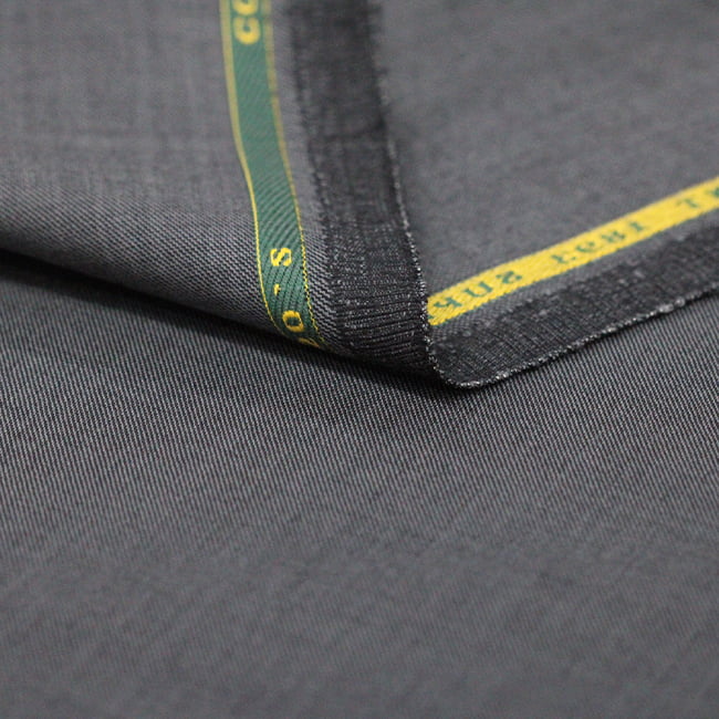 Tecido Alfaiataria Lã fria super 120 Paramount 22 Cinza Médio - Twill Premium - Milfios Tecidos