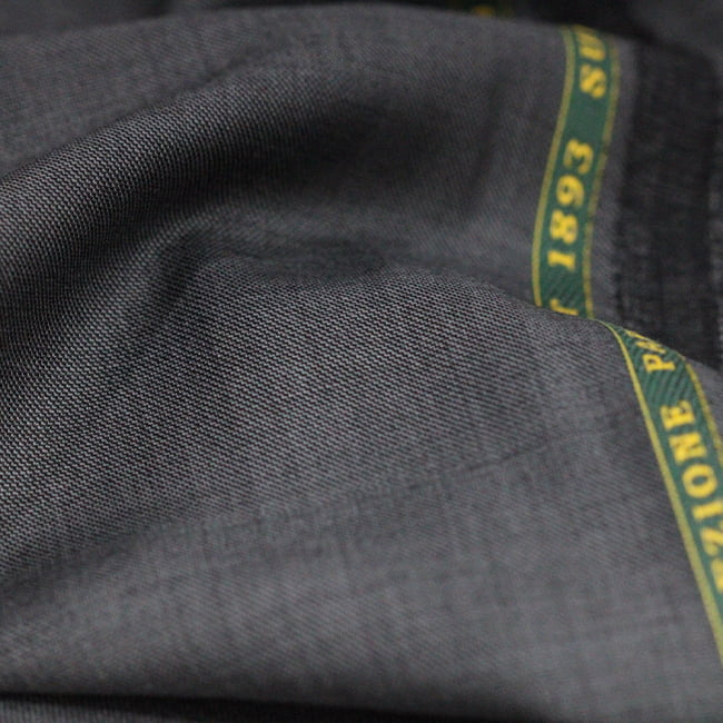 Tecido Alfaiataria Lã fria super 120 Paramount 22 Cinza Médio - Twill Premium - Milfios Tecidos