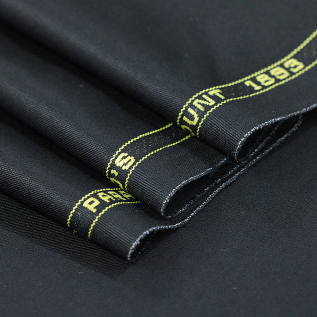 Tecido Alfaiataria Lã fria super 120 Paramount 27 Preto - Gabardine Premium - Milfios Tecidos