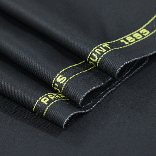 Tecido Alfaiataria Lã fria super 120 Paramount 27 Preto - Gabardine Premium - Milfios Tecidos