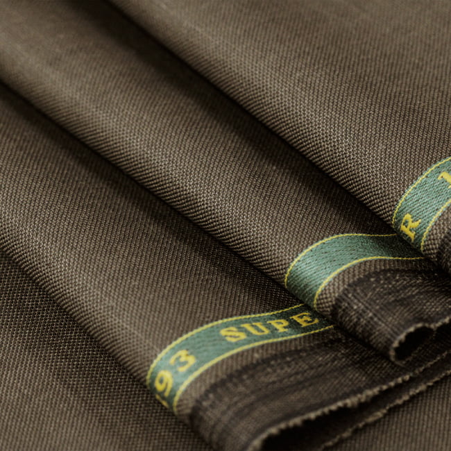 Tecido Alfaiataria Lã fria super 120 Paramount 29 Marrom - Twill Premium - Milfios Tecidos
