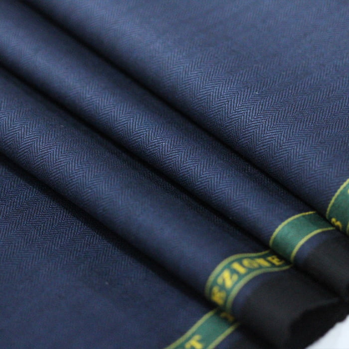 Tecido Alfaiataria Lã fria super 120 Paramount 09 Azul Marinho - Twill Premium - Milfios Tecidos