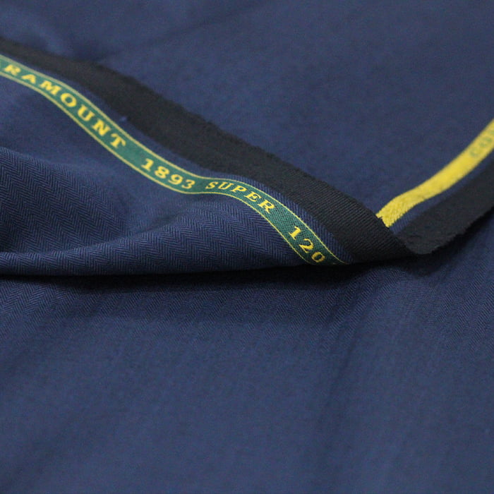 Tecido Alfaiataria Lã fria super 120 Paramount 09 Azul Marinho - Twill Premium - Milfios Tecidos