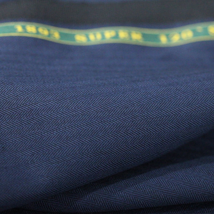 Tecido Alfaiataria Lã fria super 120 Paramount 09 Azul Marinho - Twill Premium - Milfios Tecidos