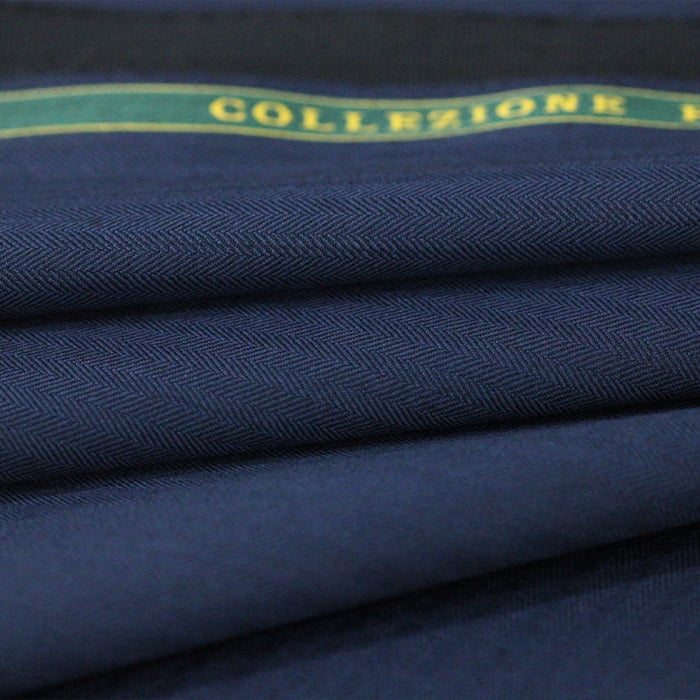 Tecido Alfaiataria Lã fria super 120 Paramount 09 Azul Marinho - Twill Premium - Milfios Tecidos