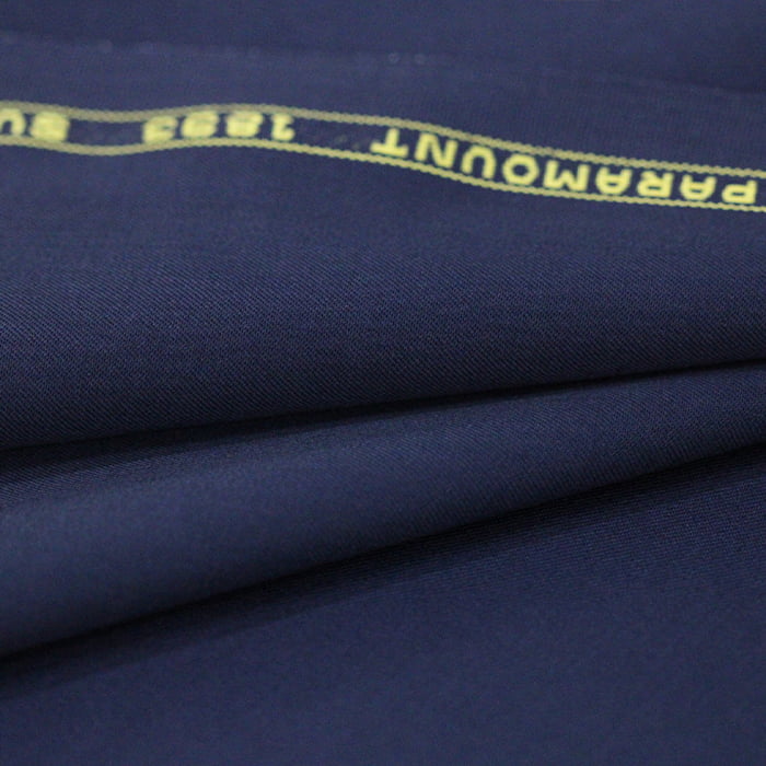 Tecido Alfaiataria Lã fria super 120 Paramount 01 Azul Noite - Gabardine Premium - Milfios Tecidos