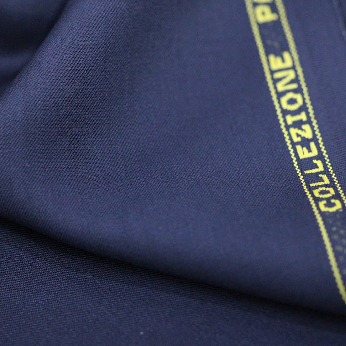 Tecido Alfaiataria Lã fria super 120 Paramount 01 Azul Noite - Gabardine Premium - Milfios Tecidos