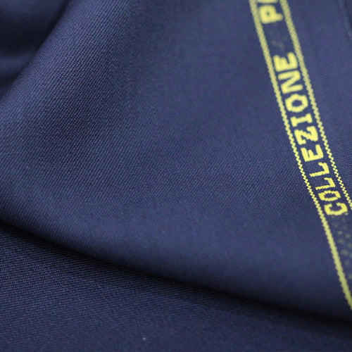 Tecido Alfaiataria Lã fria super 120 Paramount 01 Azul Noite - Gabardine Premium - Milfios Tecidos