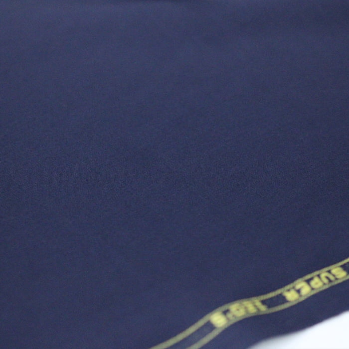 Tecido Alfaiataria Lã fria super 120 Paramount 01 Azul Noite - Gabardine Premium - Milfios Tecidos