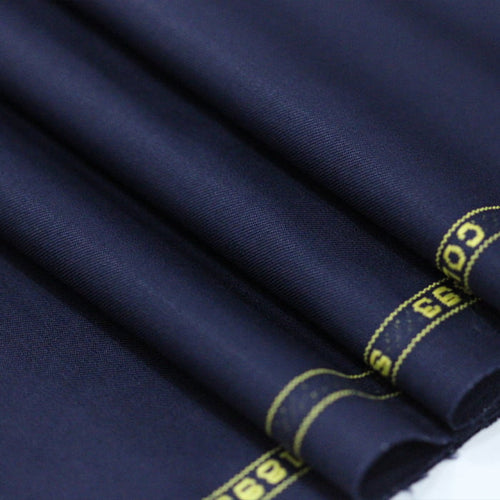 Tecido Alfaiataria Lã fria super 120 Paramount 01 Azul Noite - Gabardine Premium - Milfios Tecidos