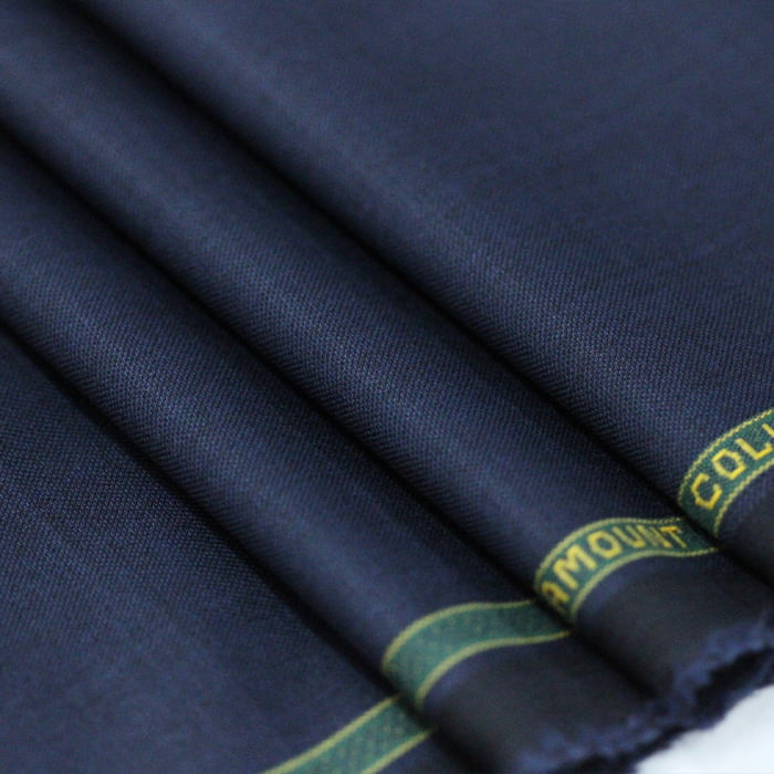 Tecido Alfaiataria Lã fria super 120 Paramount 05 Azul Noite - Twill Premium - Milfios Tecidos