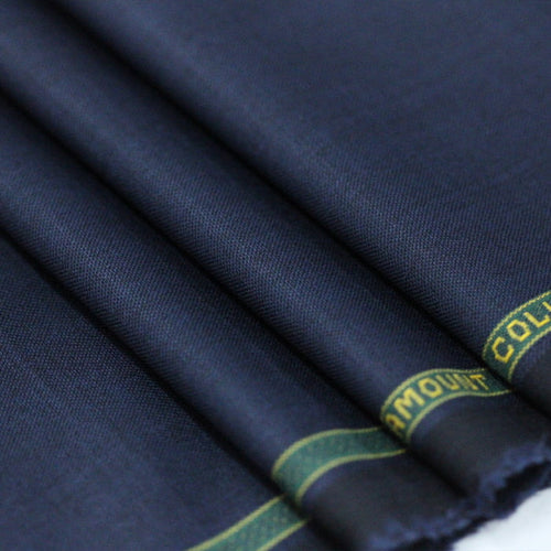 Tecido Alfaiataria Lã fria super 120 Paramount 05 Azul Noite - Twill Premium - Milfios Tecidos