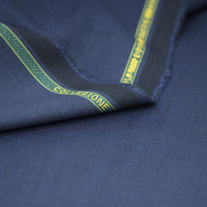 Tecido Alfaiataria Lã fria super 120 Paramount 05 Azul Noite - Twill Premium - Milfios Tecidos