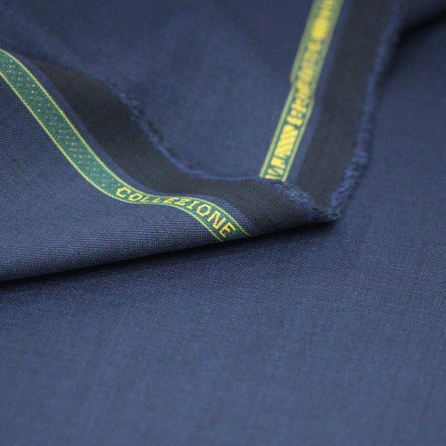 Tecido Alfaiataria Lã fria super 120 Paramount 05 Azul Noite - Twill Premium - Milfios Tecidos