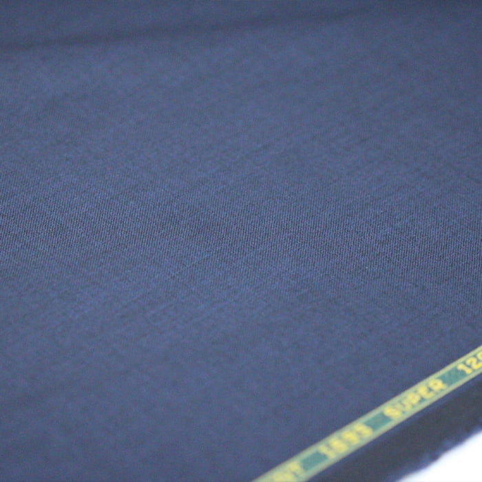 Tecido Alfaiataria Lã fria super 120 Paramount 05 Azul Noite - Twill Premium - Milfios Tecidos