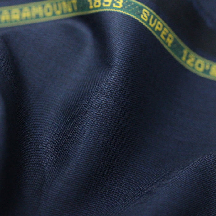 Tecido Alfaiataria Lã fria super 120 Paramount 05 Azul Noite - Twill Premium - Milfios Tecidos
