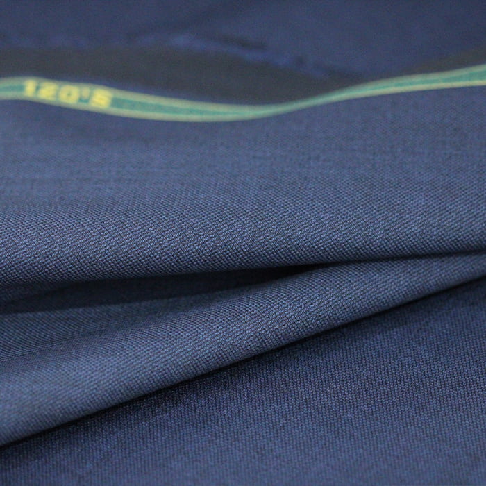 Tecido Alfaiataria Lã fria super 120 Paramount 05 Azul Noite - Twill Premium - Milfios Tecidos