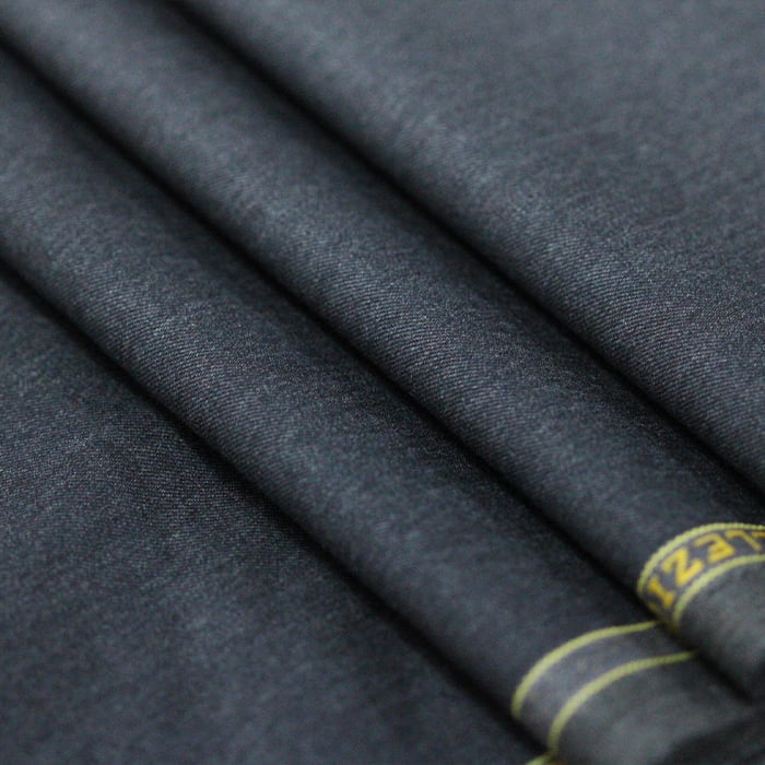 Tecido Alfaiataria Lã fria super 120 Paramount 02 Chumbo - Gabardine Premium - Milfios Tecidos