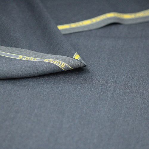 Tecido Alfaiataria Lã fria super 120 Paramount 02 Chumbo - Gabardine Premium - Milfios Tecidos