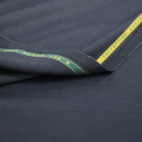 Tecido Alfaiataria Lã fria super 120 Paramount 04 Chumbo - Twill Premium - Milfios Tecidos
