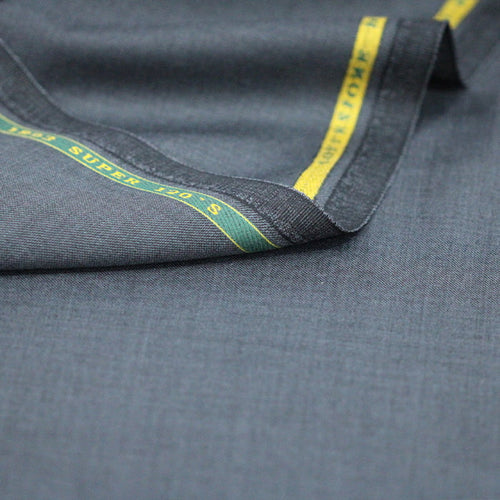 Tecido Alfaiataria Lã fria super 120 Paramount 03 Cinza Escuro - Twill Premium - Milfios Tecidos
