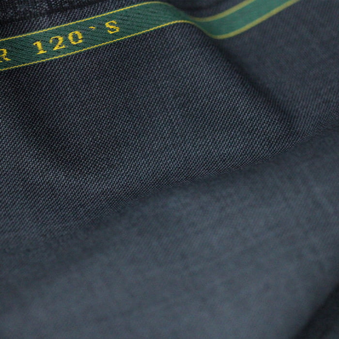 Tecido Alfaiataria Lã fria super 120 Paramount 03 Cinza Escuro - Twill Premium - Milfios Tecidos