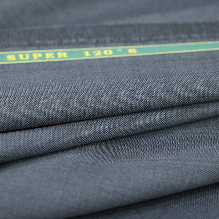 Tecido Alfaiataria Lã fria super 120 Paramount 03 Cinza Escuro - Twill Premium - Milfios Tecidos