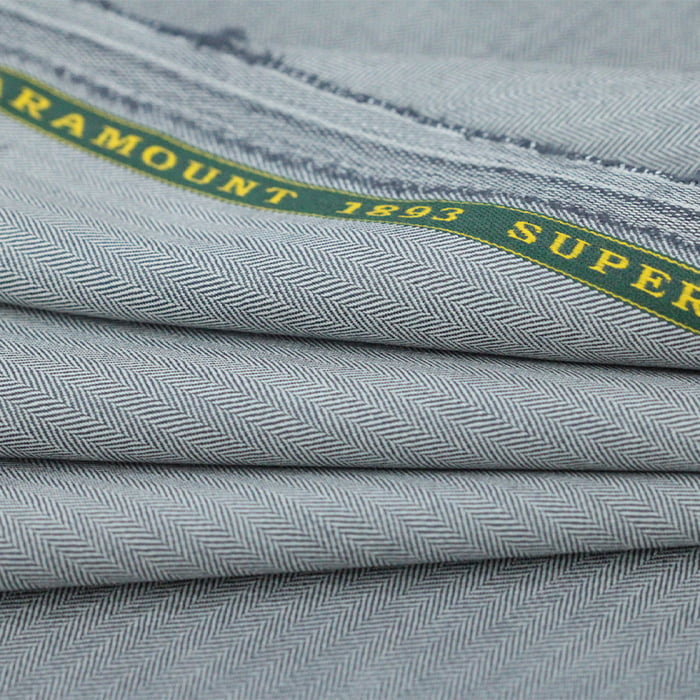 Tecido Alfaiataria Lã fria super 120 Paramount 08 Cinza - Twill Premium - Milfios Tecidos