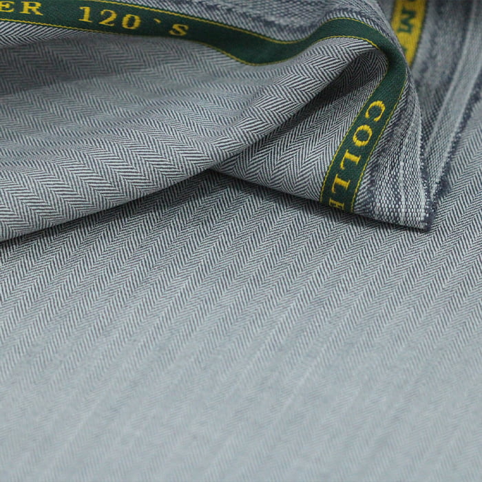 Tecido Alfaiataria Lã fria super 120 Paramount 08 Cinza - Twill Premium - Milfios Tecidos