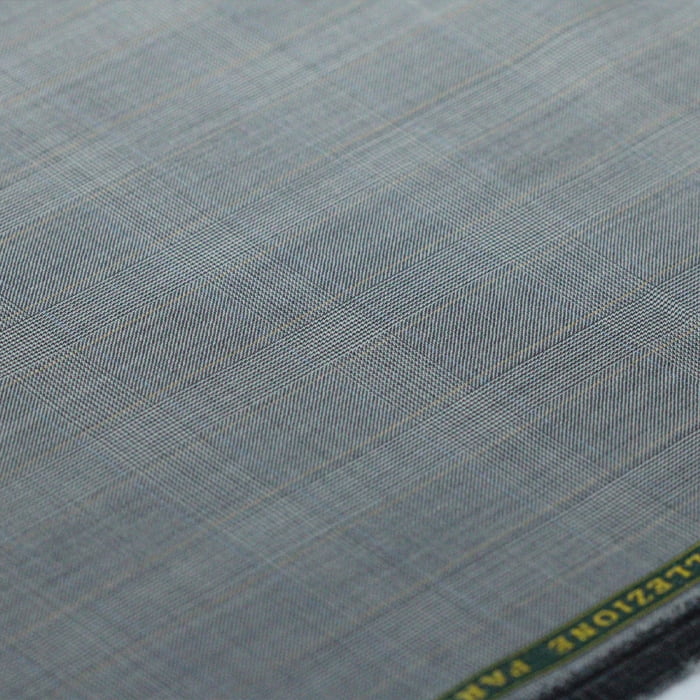 Tecido Alfaiataria Lã fria super 120 Paramount 07 Príncipe de Gales Cinza - Basket - Milfios Tecidos